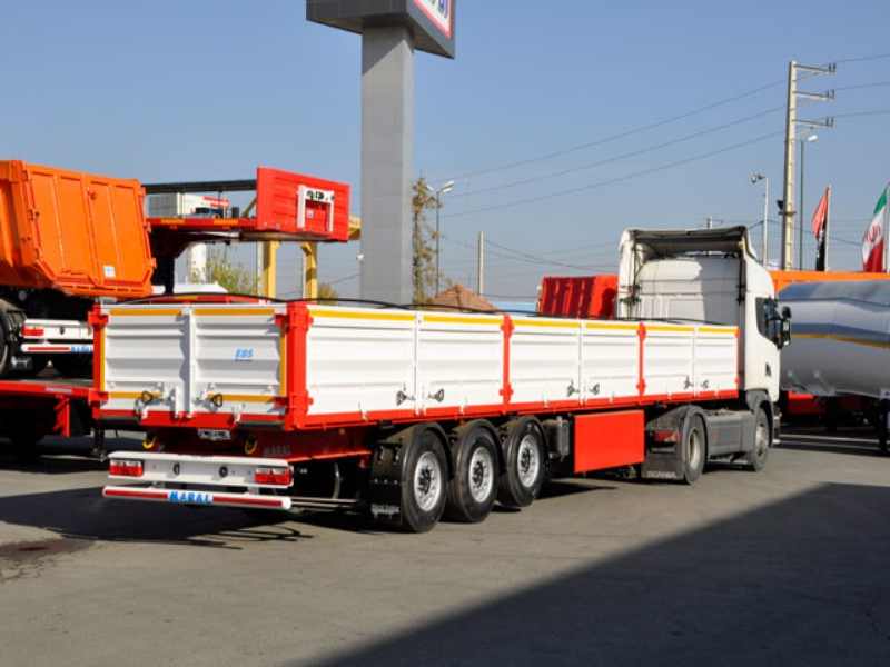 حمل بار با تریلی بغلدار یا لبه دار